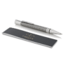 PARKER Duofold Ballpoint Pen, Prestige Ruthenium Chiselled Ballpoint Pen